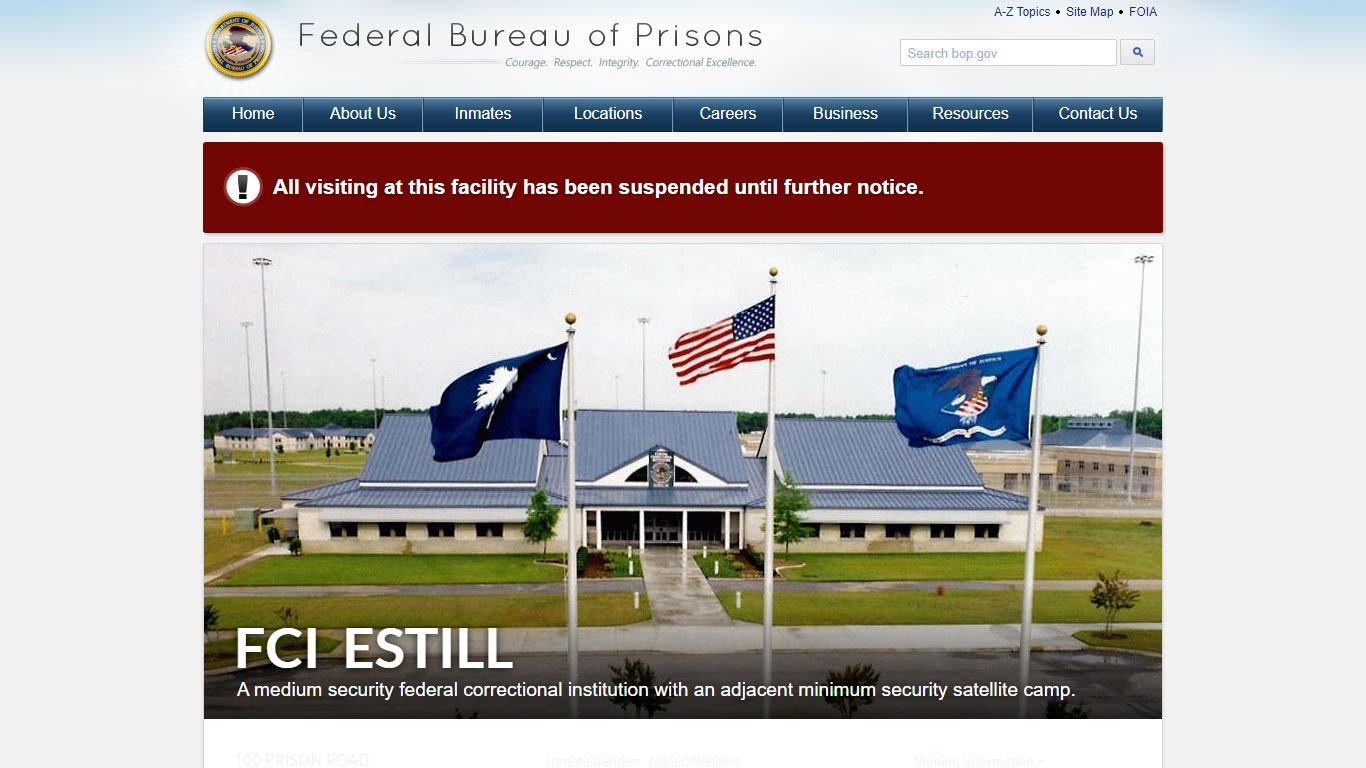 FCI Estill - Federal Bureau of Prisons
